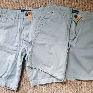 2 New American Eagle Mens shorts size 32 waist